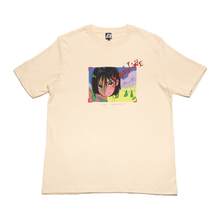 Load image into Gallery viewer, "SayCheese" Cut and Sew Wide-body Tee Beige