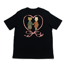 Load image into Gallery viewer, "Odd Friends" Cut and Sew Wide-body Tee White/Red/Black/Beige