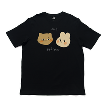 Load image into Gallery viewer, "Odd Friends" Cut and Sew Wide-body Tee White/Red/Black/Beige