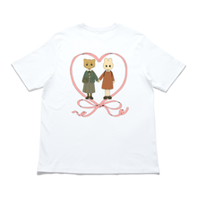 Load image into Gallery viewer, "Odd Friends" Cut and Sew Wide-body Tee White/Red/Black/Beige