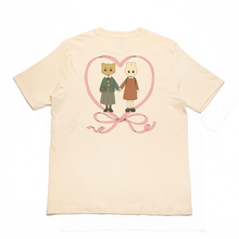 Load image into Gallery viewer, "Odd Friends" Cut and Sew Wide-body Tee White/Red/Black/Beige