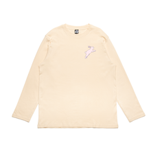 Load image into Gallery viewer, "Bunny" Cut and Sew Wide-body Long Sleeved Tee Beige