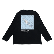 Load image into Gallery viewer, "Bunny Boy" Cut and Sew Wide-body Long Sleeved Tee White/Black
