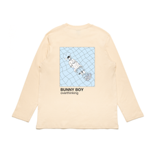Load image into Gallery viewer, "Bunny Boy" Cut and Sew Wide-body Long Sleeved Tee White/Black