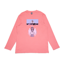 Load image into Gallery viewer, "Angel" Cut and Sew Wide-body Long Sleeved Tee Black/Light Pink