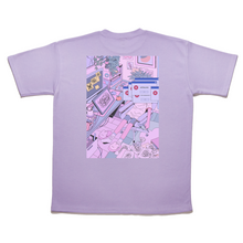 Load image into Gallery viewer, "Artblock" Taper-Fit Heavy Cotton Tee Violet