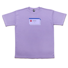 Load image into Gallery viewer, "Artblock" Taper-Fit Heavy Cotton Tee Violet