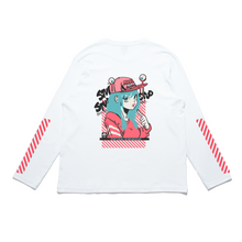 Load image into Gallery viewer, "Kentoo" Cut and Sew Wide-body Long Sleeved Tee Black/White