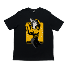 Load image into Gallery viewer, "Dance Honey" Cut and Sew Wide-body Tee Black/ Red