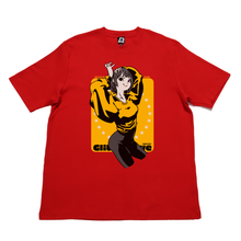 Load image into Gallery viewer, "Dance Honey" Cut and Sew Wide-body Tee Black/ Red