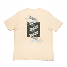 Load image into Gallery viewer, "Spinal Staircase" Cut and Sew Wide-body Tee White/Beige