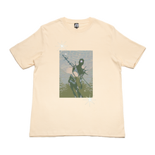 Load image into Gallery viewer, "Spinal Staircase" Cut and Sew Wide-body Tee White/Beige