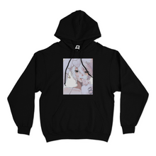 Load image into Gallery viewer, "Alice" Basic Hoodie White/Black