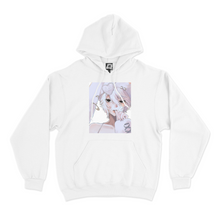 Load image into Gallery viewer, "Alice" Basic Hoodie White/Black