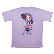 Load image into Gallery viewer, "Rainy day" Taper-Fit Heavy Cotton Tee Violet