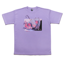 Load image into Gallery viewer, "Rainy day" Taper-Fit Heavy Cotton Tee Violet