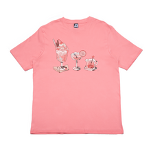 Load image into Gallery viewer, "Flower Glass" Cut and Sew Wide-body Tee Salmon Pink