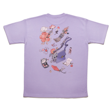 Load image into Gallery viewer, "Flower Lamp" Taper-Fit Heavy Cotton Tee Violet
