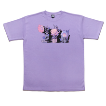 Load image into Gallery viewer, "Flower Lamp" Taper-Fit Heavy Cotton Tee Violet