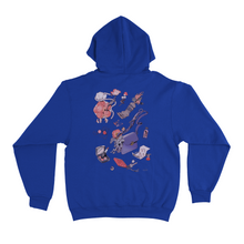 Load image into Gallery viewer, "Flower Lamp" Basic Hoodie Cobalt Blue
