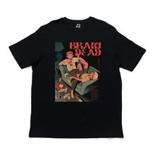 Load image into Gallery viewer, "Braindead"  Cut and Sew Wide-body Tee Black/Beige