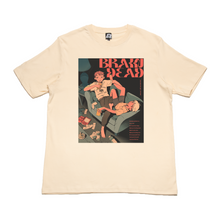 Load image into Gallery viewer, "Braindead"  Cut and Sew Wide-body Tee Black/Beige