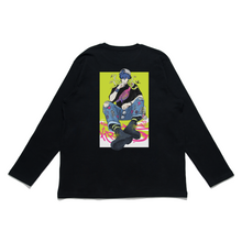 Load image into Gallery viewer, "Snakeboy" Cut and Sew Wide-body Long Sleeved Tee Black