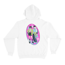 Load image into Gallery viewer, "Back To School" Basic Hoodie White / Cobalt blue