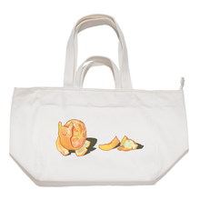 Load image into Gallery viewer, ”Tangy snail"Tote Carrier Bag Cream