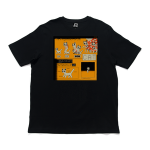 "5974 " Cut and Sew Wide-body Tee Black