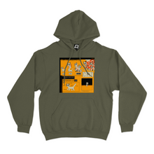 Load image into Gallery viewer, "2747" Basic Hoodie Black/Khaki