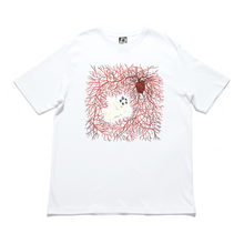 Load image into Gallery viewer, "Angelcat in my Heart" Cut and Sew Wide-body Tee White/Black/Red