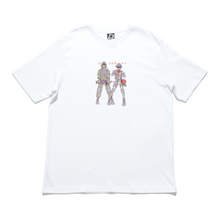 Load image into Gallery viewer, "Guys" Cut and Sew Wide-body Tee White/Beige/Red