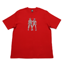 Load image into Gallery viewer, "Guys" Cut and Sew Wide-body Tee White/Beige/Red