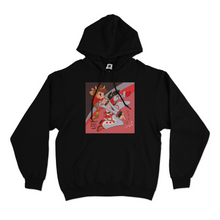 Load image into Gallery viewer, "Chinchilla Icecream" Basic Hoodie Black/Pink