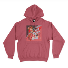 Load image into Gallery viewer, "Chinchilla Icecream" Basic Hoodie Black/Pink