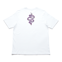 Load image into Gallery viewer, "Snake King" Cut and Sew Wide-body Tee Black/White