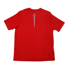 Load image into Gallery viewer, "Legendary Item" Cut and Sew Wide-body Tee Black/Red
