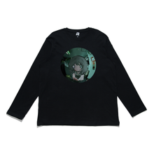Load image into Gallery viewer, "Reflection 1" Cut and Sew Wide-body Long Sleeved Tee Black