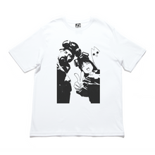 Load image into Gallery viewer, "Sth" Cut and Sew Wide-body Tee Black / White