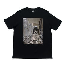 Load image into Gallery viewer, "dede" Cut and Sew Wide-body Tee Beige/White/Black