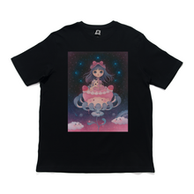 Load image into Gallery viewer, "Kawaii Cake" Cut and Sew Wide-body Tee Black