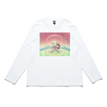 Load image into Gallery viewer, "Our Heart" Cut and Sew Wide-body Long Sleeved Tee White