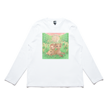 Load image into Gallery viewer, "Breaking Silence" Cut and Sew Wide-body Long Sleeved Tee White