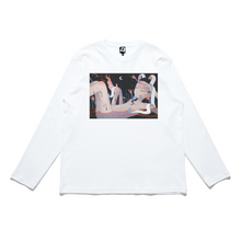 Load image into Gallery viewer, "Tiny Piercing Holes" Cut and Sew Wide-body Long Sleeved Tee White