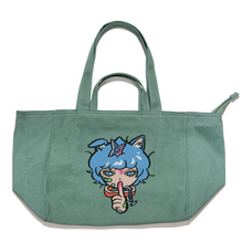 Load image into Gallery viewer, "Bobby" Tote Carrier Bag Cream/Green