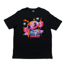 Load image into Gallery viewer, "Starlight" - Cut and Sew Wide-body Tee White/Black