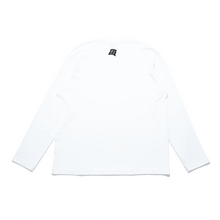 Load image into Gallery viewer, "Wave" Cut and Sew Wide-body Long Sleeved Tee White/Black