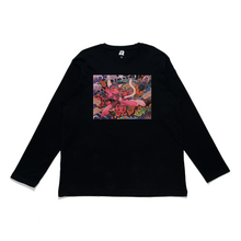 Load image into Gallery viewer, "Wave" Cut and Sew Wide-body Long Sleeved Tee White/Black