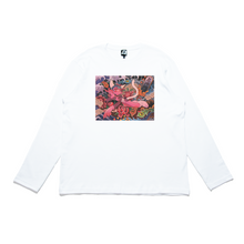 Load image into Gallery viewer, "Wave" Cut and Sew Wide-body Long Sleeved Tee White/Black